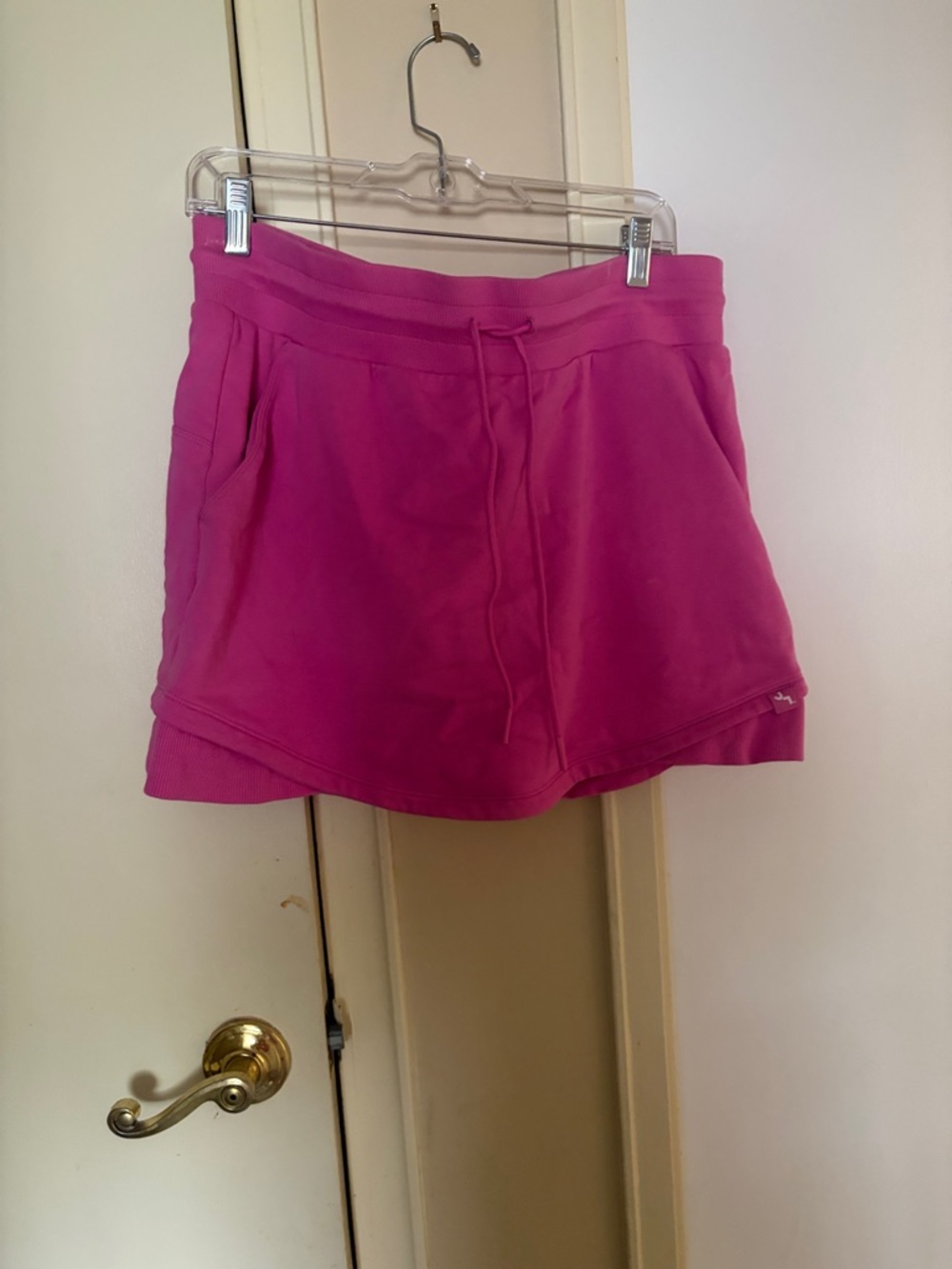 JoyLab Hot Pink Pull-On Skort with Drawstring